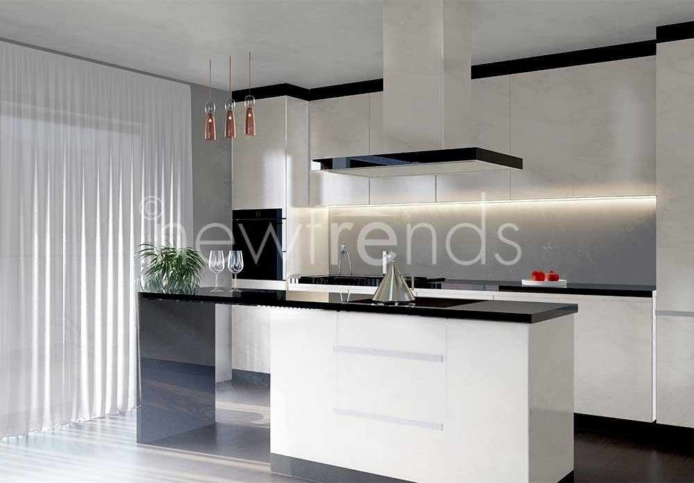 appartamento a agno: foto render cucina