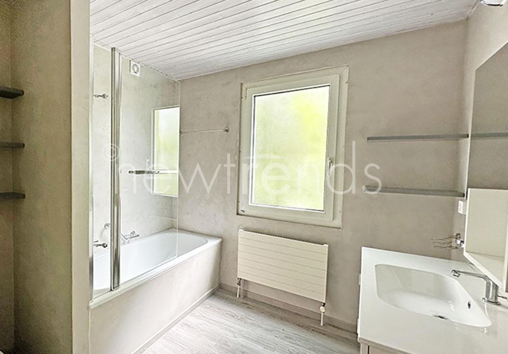 affittasi splendido attico con scorci di lago con giardino ad uso privato a lugano : foto bagno con vasca